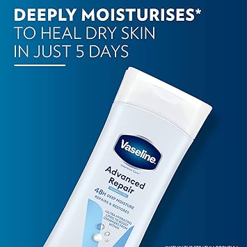 Vaseline Intensive Care Fragrance Free Advance Repair Lotion 400 ml Pack of 6 - Image 4
