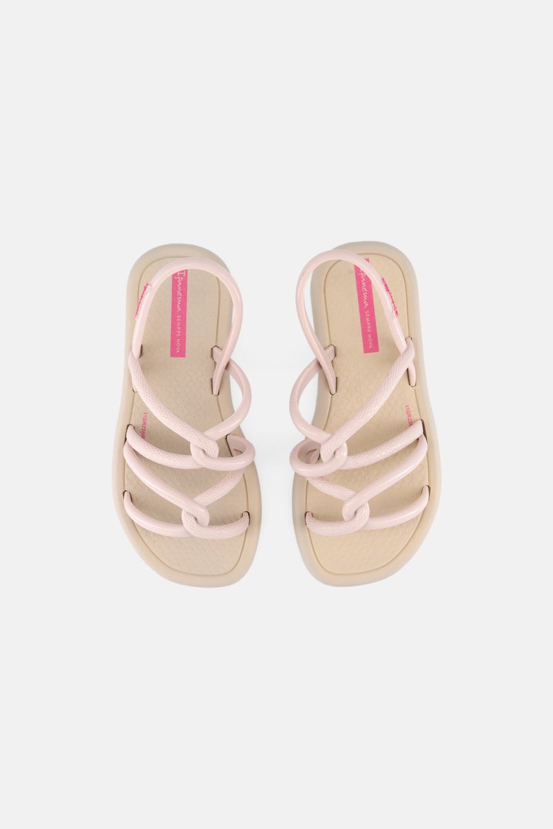 Ipanema Kids Girl Sling Back Sandals, Dark Beige - Image 3