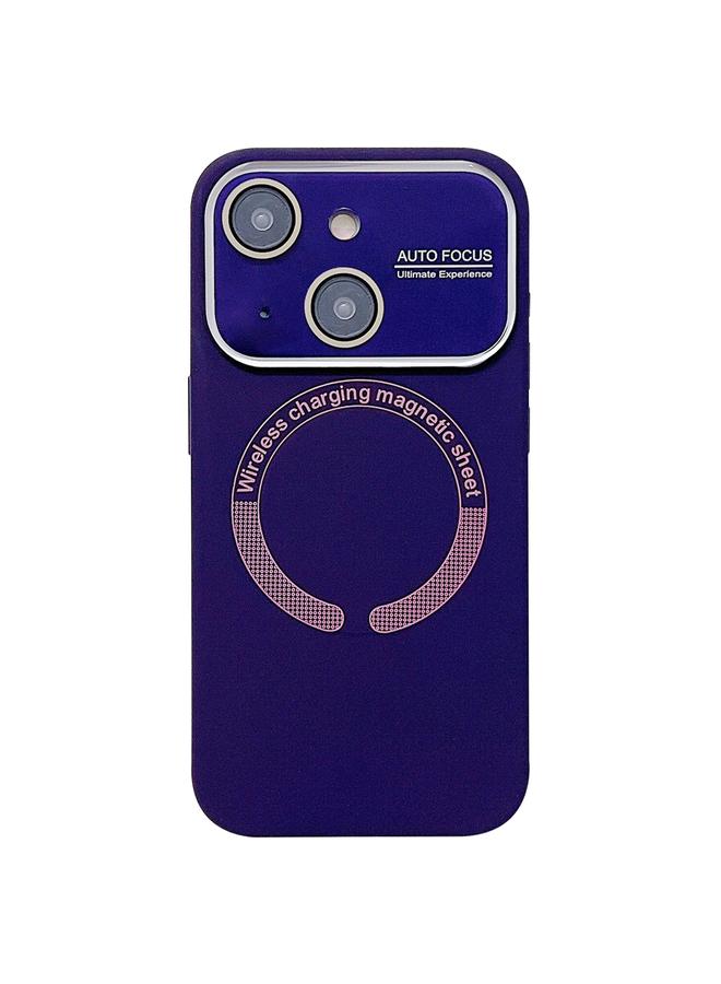 S-TOP Case For iPhone 15 Large Window Acrylic Glass Lens MagSafe Silicone Phone Case - Image 1