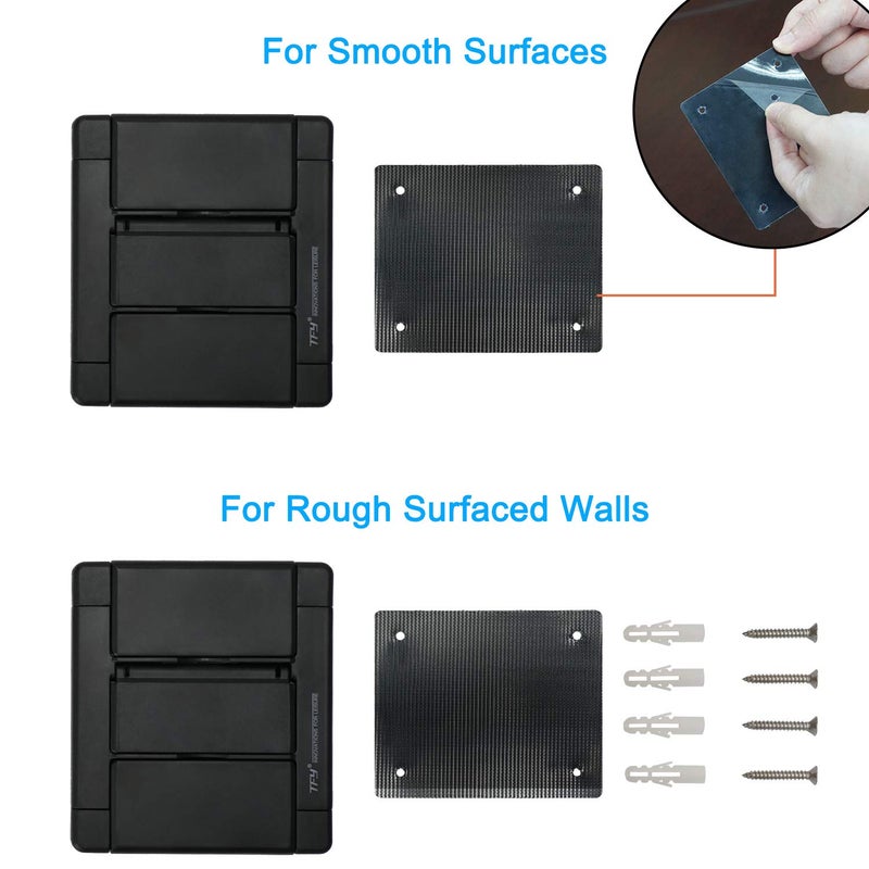 TFY Tissue Box Holder, Kitchen Wall Mount Compatible with Facial Tissues and Other Napkin Paper Boxes, Also Compatible with other devices-Black - Image 5