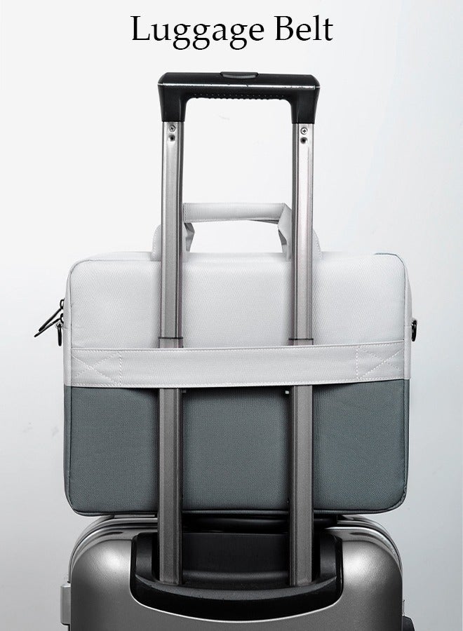 DUNISO 15 Inch Laptop Bag with Multi Compartment Lightweight Laptop Hand Bag Crossbody Bag Travel Business Briefcase Water-Resistant Dust-proof Shoulder Messenger Bag for Men and Women Work Office - Image 3