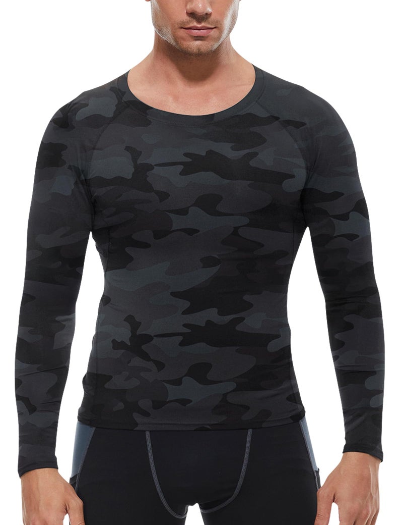 SPVISE Compression Long Sleeve Shirts for Men, Cool Dry Rash Guard Athletic Undershirt Gear T Shirt for Sports Gym Basketball - Image 3