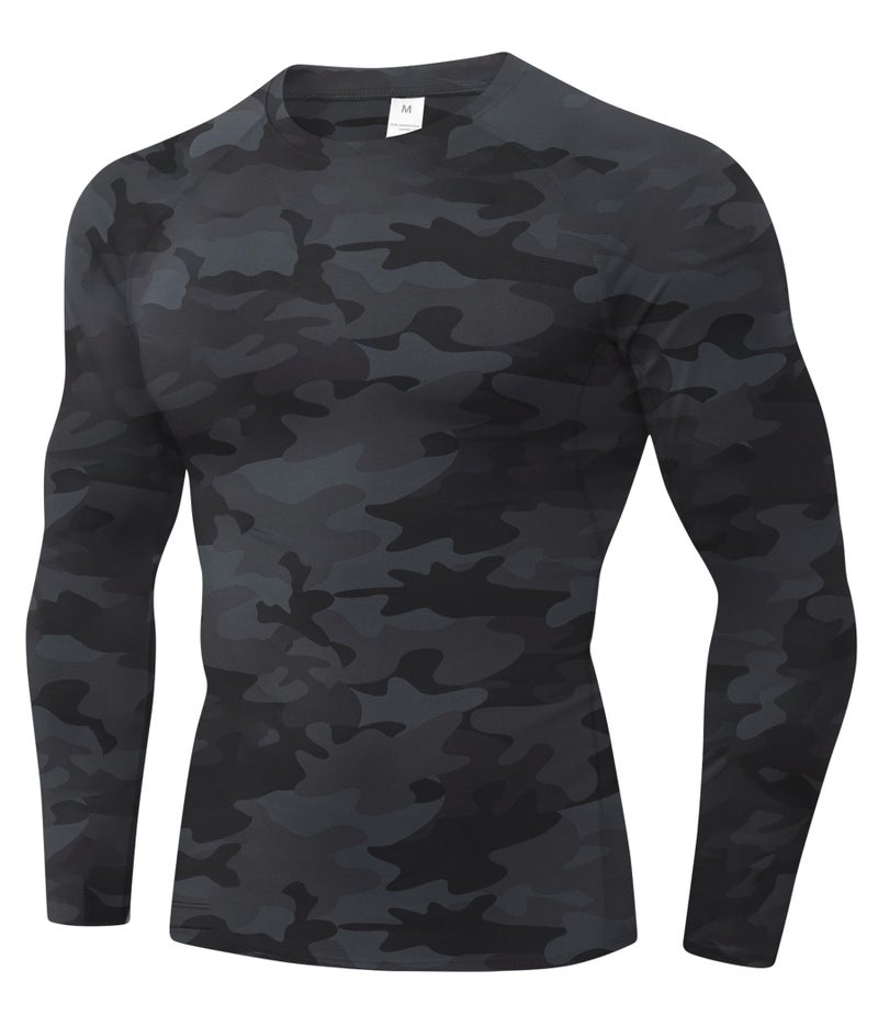 SPVISE Compression Long Sleeve Shirts for Men, Cool Dry Rash Guard Athletic Undershirt Gear T Shirt for Sports Gym Basketball - Image 1
