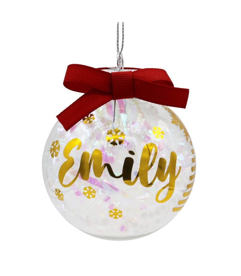 Creative Hobbies - Bulk Value Pack of 25 pcs - 67mm (2-5/8 Inch) Round Clear Plastic Ball Ornaments - Great for Crafting DIY Christmas Ornaments - Image 5