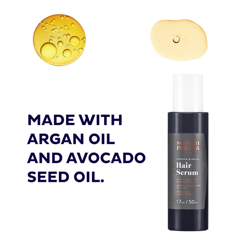 Scotch Porter Curls & Waves Hair Oil for Men | Seals in Moisture, Detangles & Prevents Frizz | Free of Parabens, Sulfates & Silicones | Vegan | 1.7oz - Image 5