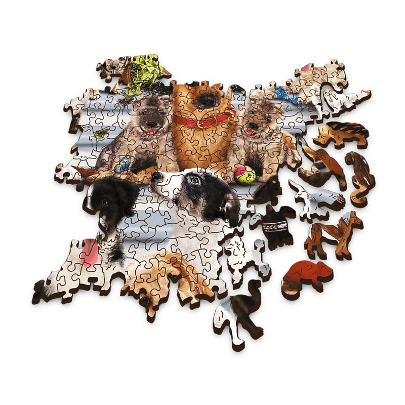 Trefl - World Craft Doggy Friendship Wooden Puzzle 1000 Pieces - 20149 - Image 3
