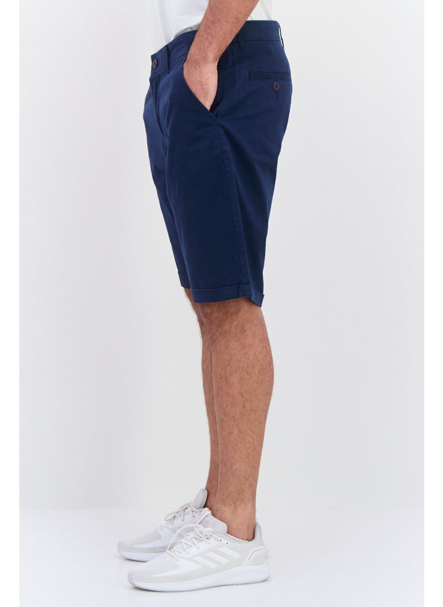 Men Solid Chino Shorts, Navy - pzsku/Z27390E6BD23BA879629FZ/45/_/1737642170/aa0ac20f-14a7-42aa-98fe-a214443cd0e1