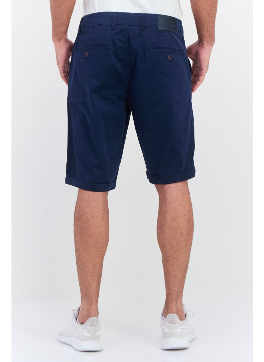 Men Solid Chino Shorts, Navy - pzsku/Z27390E6BD23BA879629FZ/45/_/1737642172/5589e448-692a-4867-a73b-f4b153174af0