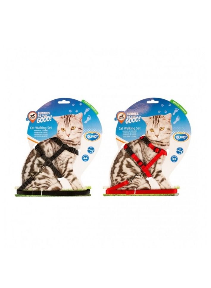 Duvo + طقم مشي القطط بألوان مختلطة 20 - 35 سم - Image 1