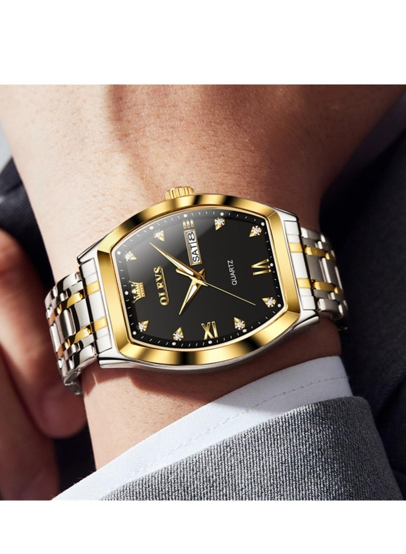 OLEVS Men's Luxury Business Diamond Analog Quartz Watch 5528 - Image 2