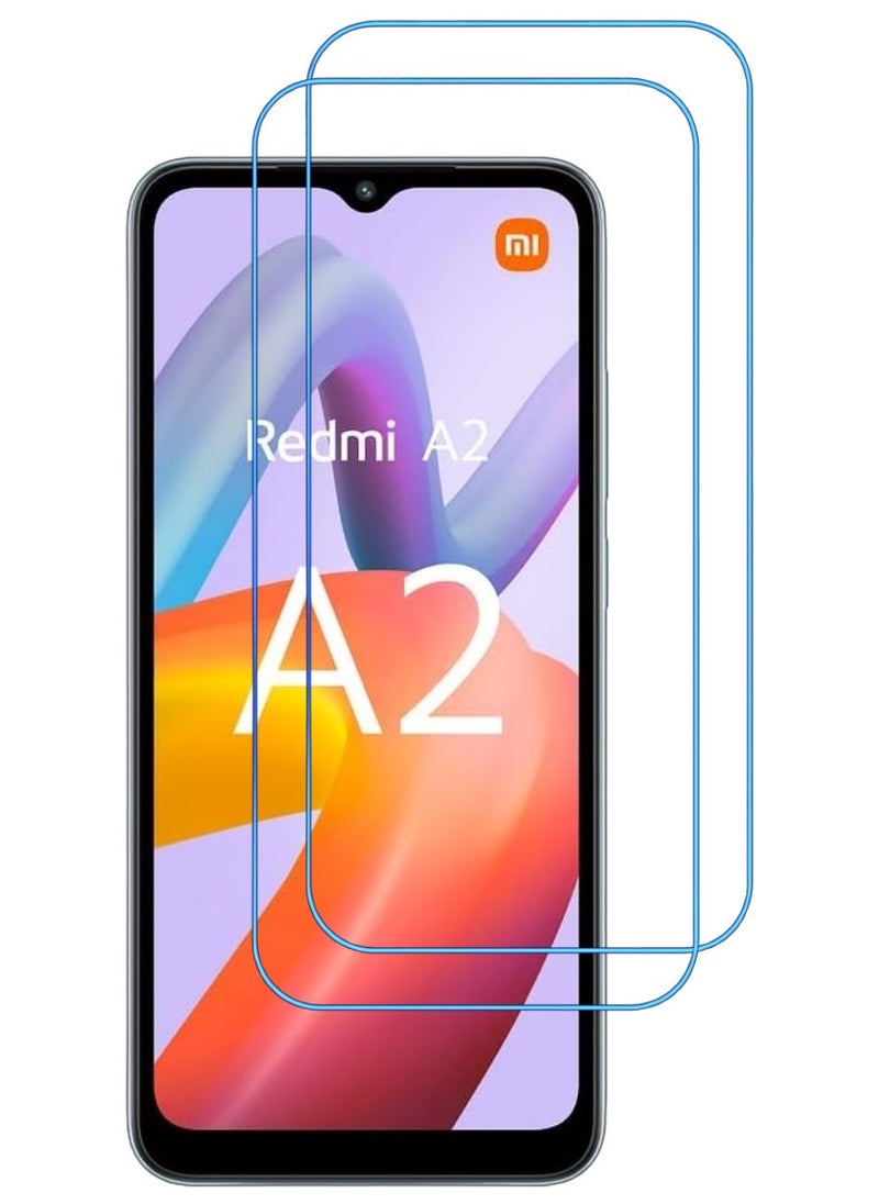 ACLIX 2 Pieces Antistatic ESD Dustproof Premium Quality High Definition Clear Tempered Glass Screen Protector Designed For Xiaomi Redmi A2+ - Image 1