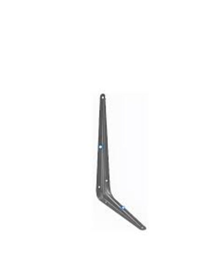 KNP KNP Grey light duty shelf brackets in a tripod style are designed for supporting shelves in various settings such as homes offices or workshops.  - Image 1