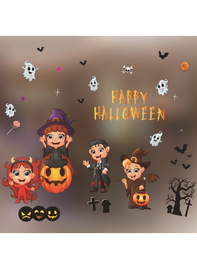 NIBEMINENT New Halloween Static Window Clings - Charming Festive Decor