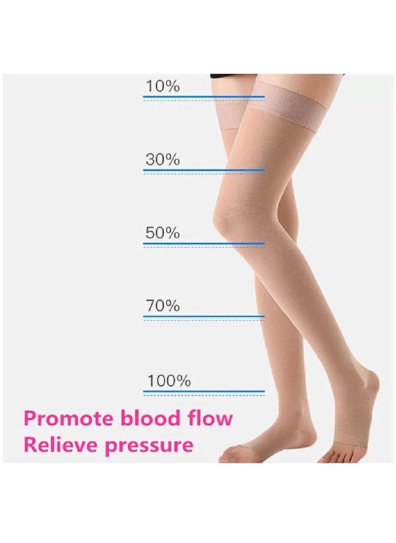 Venosan 100 Thigh level Medical Compression Stocking Class II (23 - 32 mmHg) Skin Tone VM12604, Size X-Large
