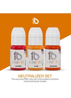 evenflo Perma Blend Evenflo Colours Neutralizer Set Lip Color Correction Kit 3x15ml  - Image 3