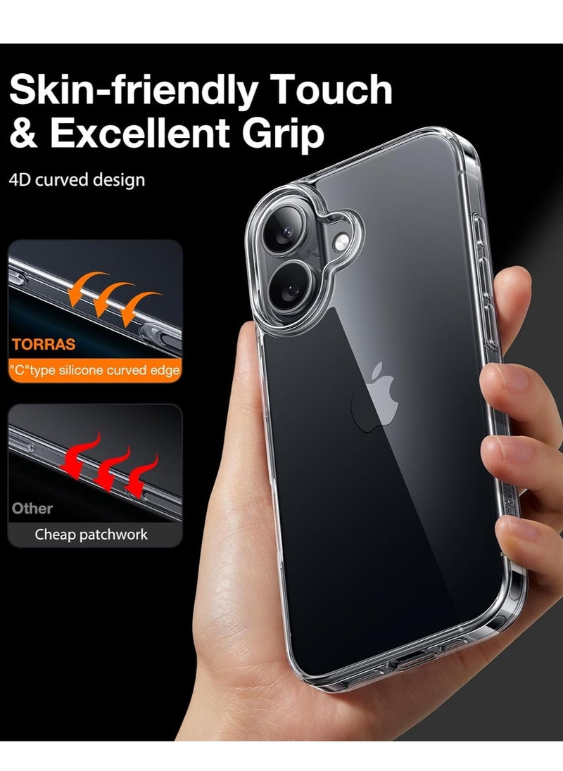 Houmt - iPhone 16 Plus Cover Slim Thin Crystal Clear Soft TPU for iPhone 16 Plus Anti Scratch Drop Protection Shockproof Protective Case for iPhone 16 Plus 6.7 inch - Image 1