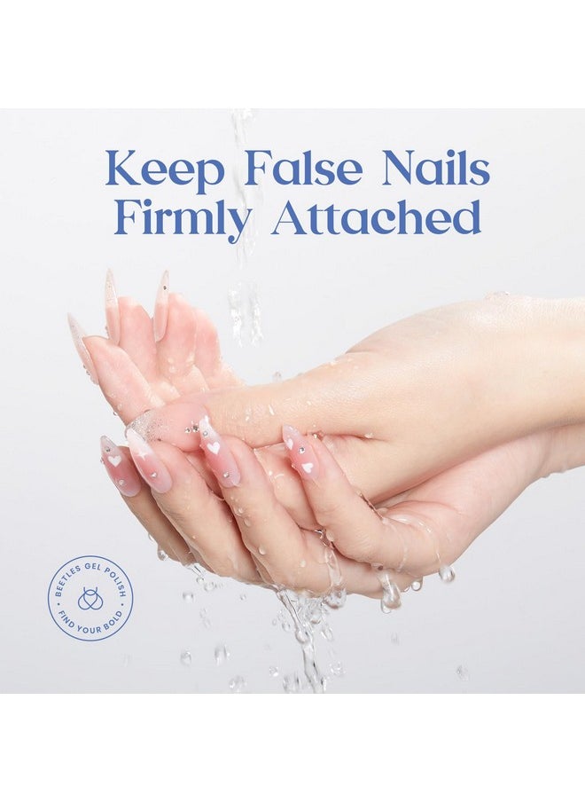 beetles Gel Polish - Beetles Nail Glue No Uv Light Needed Nail Bond Brush in Nail Glue for Press On Nails Fake Nails Super Strong Nail Glue for Nail Tips Long Lasting Acrylic Nails Gel Glue Valentines Gift for Women 10ML - Image 1
