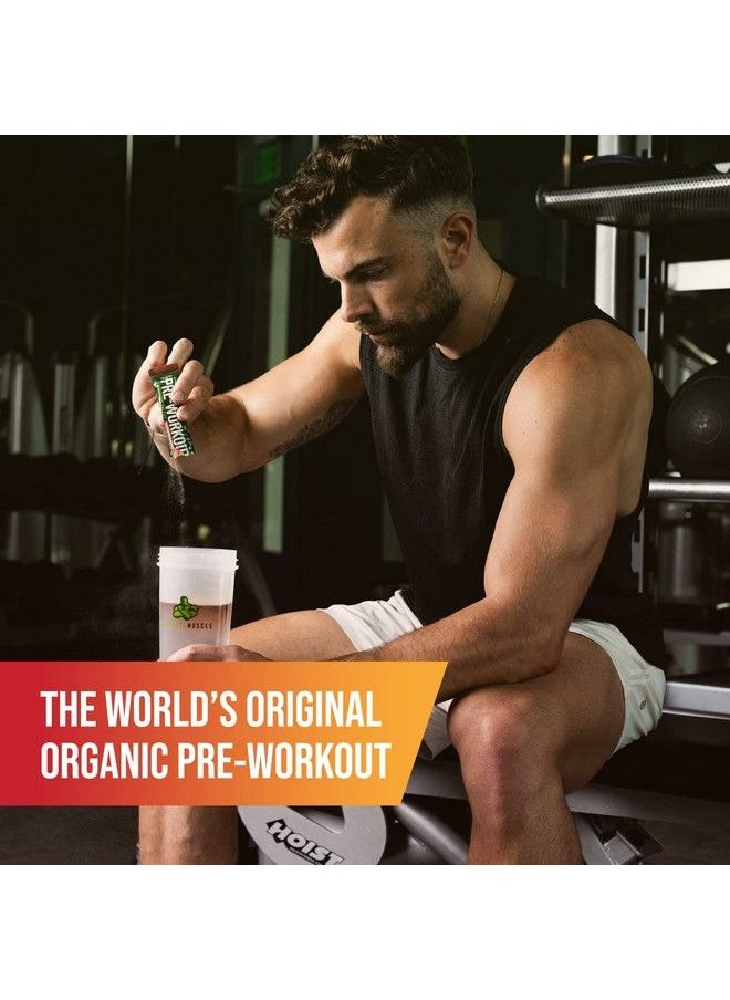 Organic Muscle - Organic Pre Workout Powder For Men & Women Single Serving Vegan Pre Workout Packets For Endurance Strength & Focus Natural Pre Workout Powder Passionfruit Guava 15 Packets… - Image 1