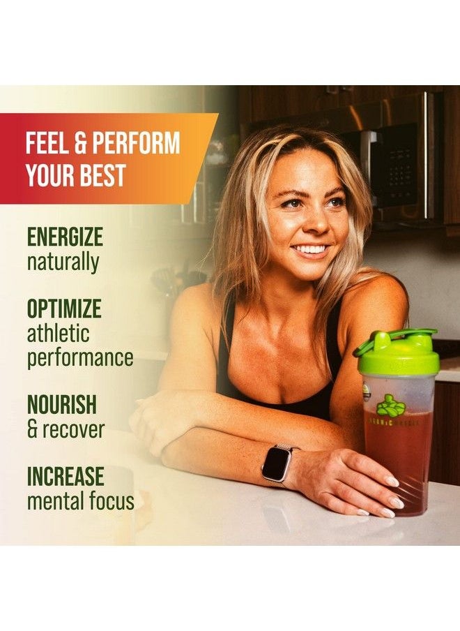 Organic Muscle - Organic Pre Workout Powder For Men & Women Single Serving Vegan Pre Workout Packets For Endurance Strength & Focus Natural Pre Workout Powder Passionfruit Guava 15 Packets… - Image 1