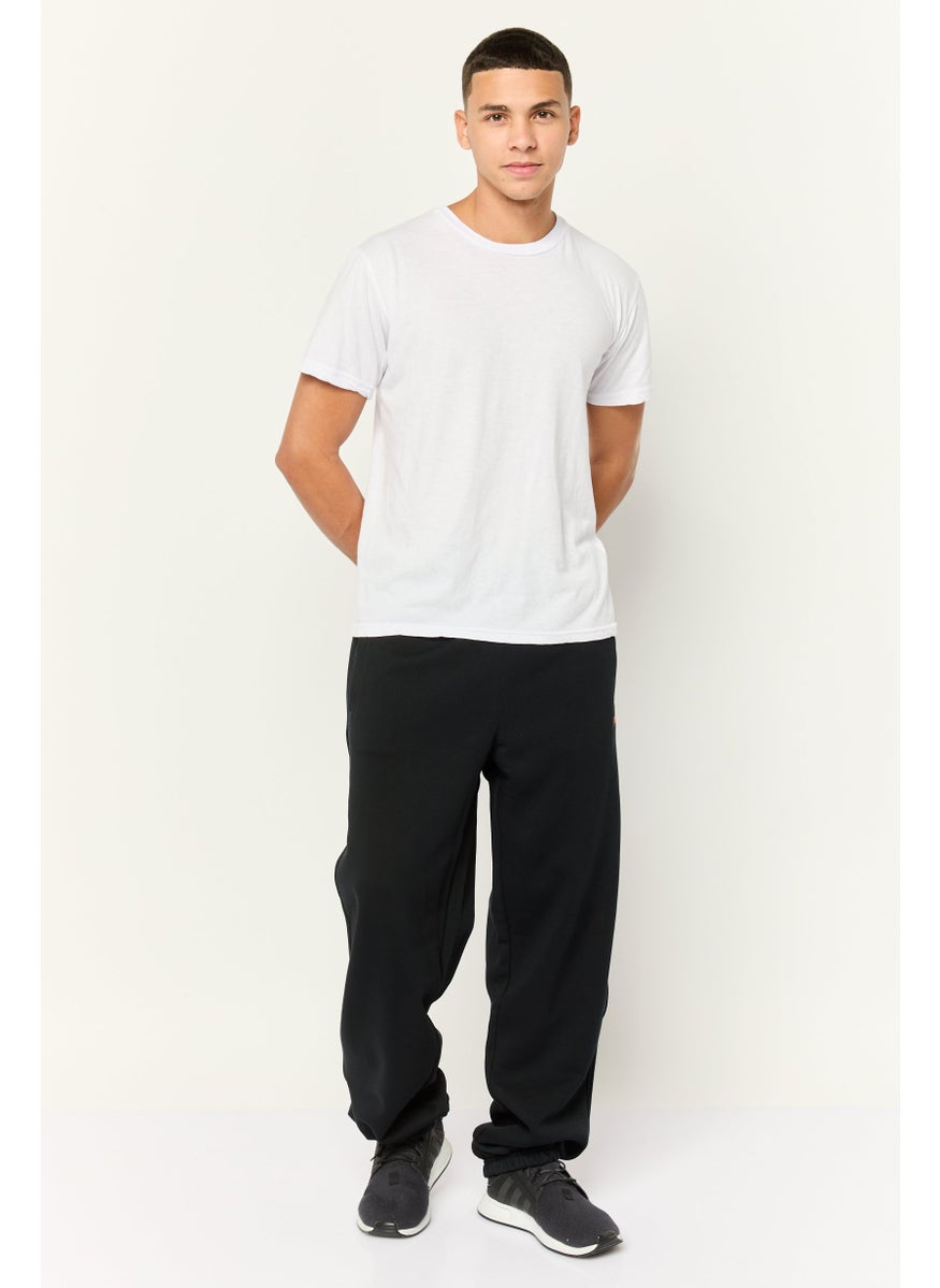 ESPRIT Men Regular Fit Jogger Pants, Black  - Image 3