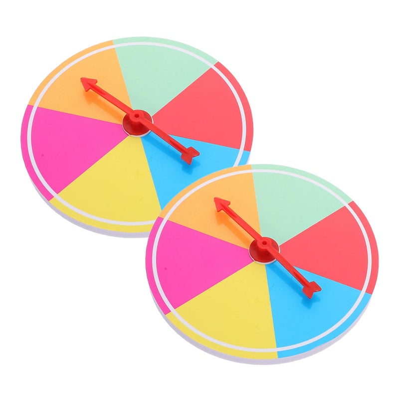 2Pcs Blank Plastic Prize Wheel Rotating Arrow Game For Classroom Party Family Gathering - Image 2