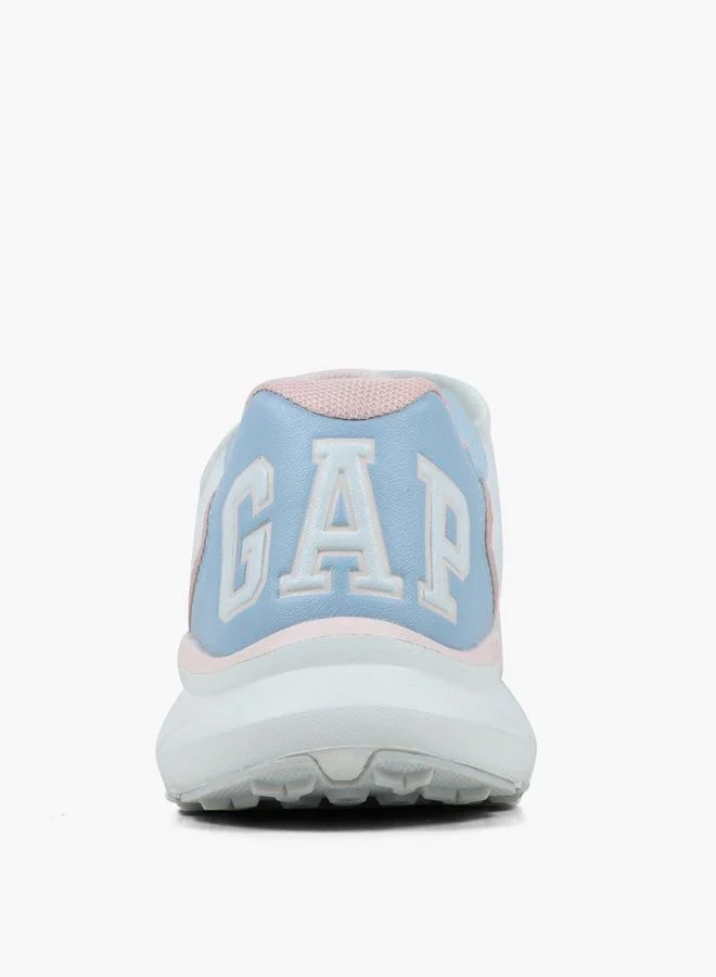 Gap WHITE Girls Belmont Hook & Loop Ankle School Sneakers for Women | Best Price UAE