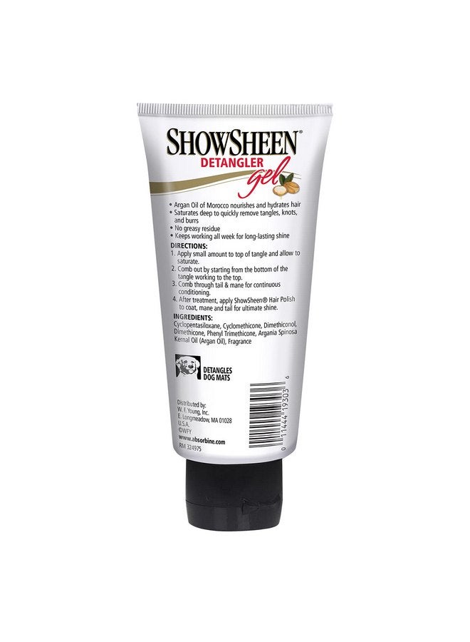 أبزوربين جل Absorbine ShowSheen Detangler للشعر والبدة والذيل، بزيت الأرجان المغربي، يعالج أصعب العقد لدى الخيول والكلاب والماشية، 4 أونصة - Image 5