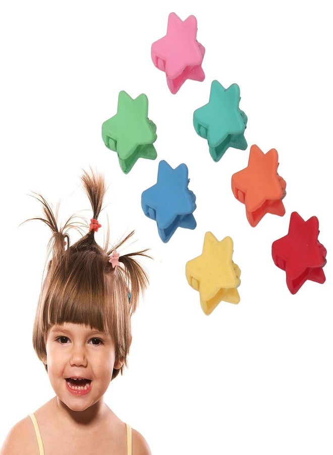 Sonew 100pcs Mini Hair Claw Clips, Assorted Color Cute Star Hair Barrettes for Fine Hair Small Hair Accessories for Girls Kids - Image 5