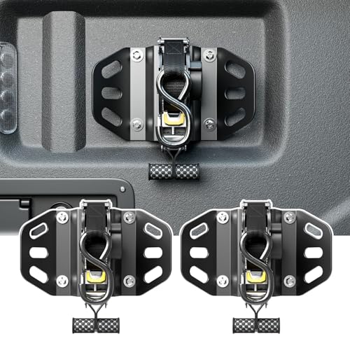 SZYANG سZYANG 2PCS أحزمة ربط قابلة للسحب متوافقة مع فورد F150 من 2015-2025 بديل لأحزمة الربط القابلة للسحب لملحقات فورد F-150 من 2015-2025 - Image 1