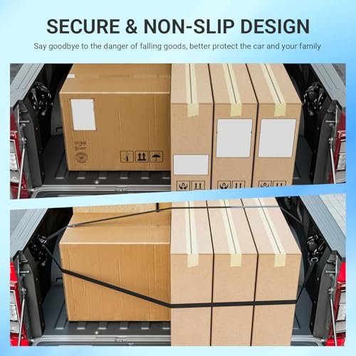 SZYANG سZYANG 2PCS أحزمة ربط قابلة للسحب متوافقة مع فورد F150 من 2015-2025 بديل لأحزمة الربط القابلة للسحب لملحقات فورد F-150 من 2015-2025 - Image 3