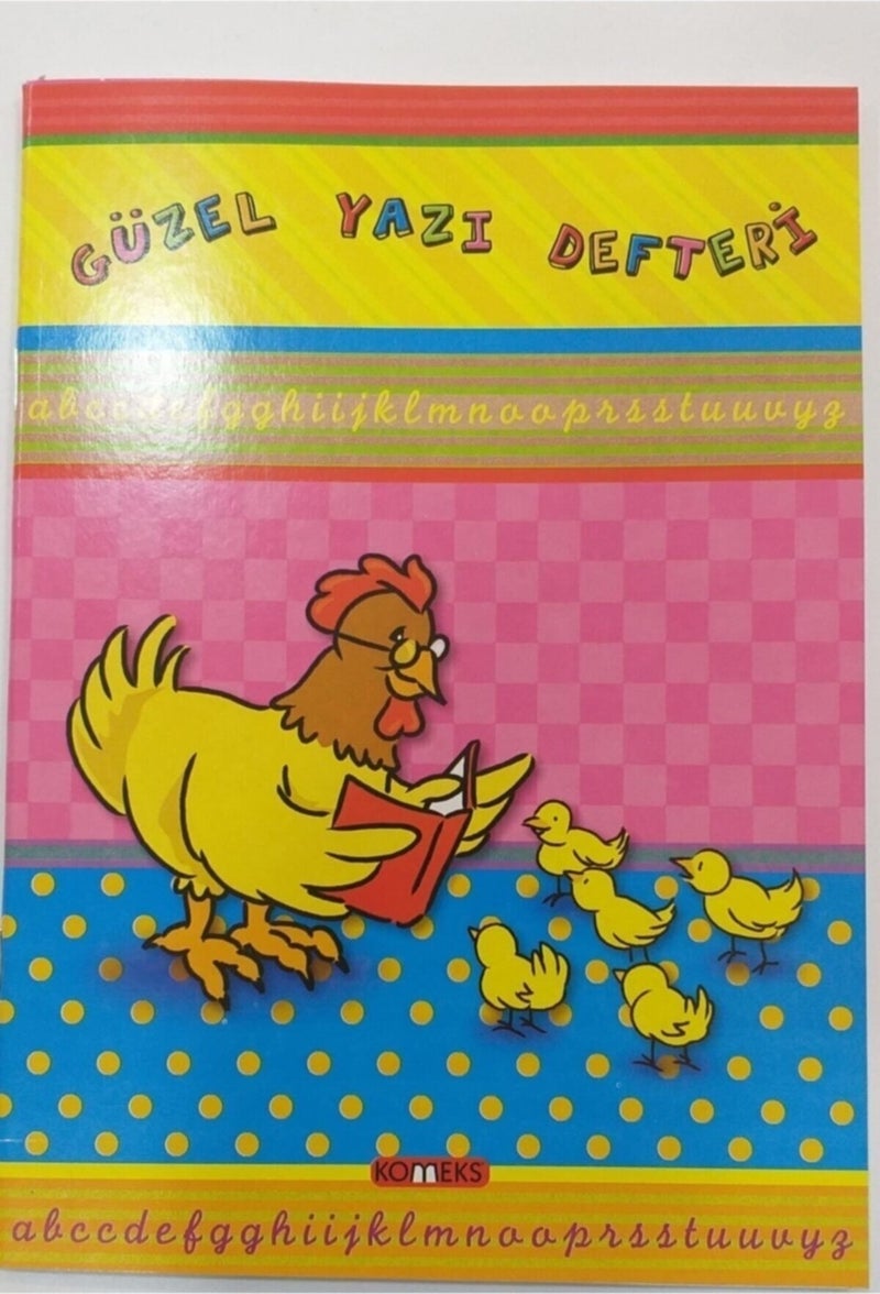 A5 Cardboard Cover 40 Yp Beautiful Writing Notebook, 3 Pieces T.d