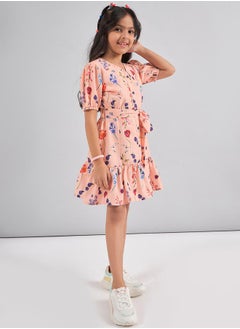 Stylo Bug Flower Print Fit and Flare Casual Dress by Styli  - Image 4