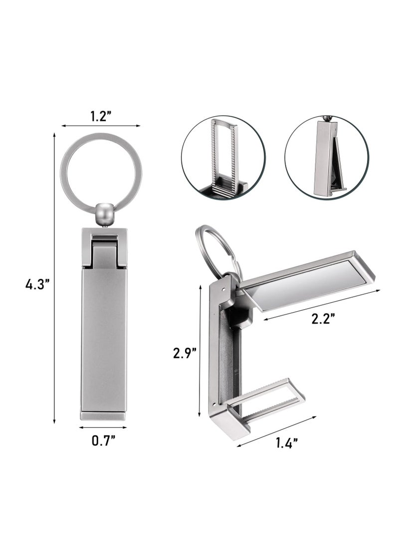 Oasisgalore Instant Bag Hanger Collection - Foldable Handbag Hook for Table Desk - Women's Handbag Storage Folding Decor Table Hook (Silver) - Image 2