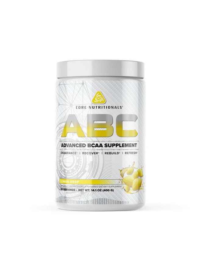 Core Nutritionals مكمل BCAA المتقدم من كور نيوترشنالز بلاتينيوم ABC أثناء التمرين مع 2.5 جرام جلايسين، بيتا ألانين، سترولين ماليت، 20 حصة (ليمون دروب) - Image 1