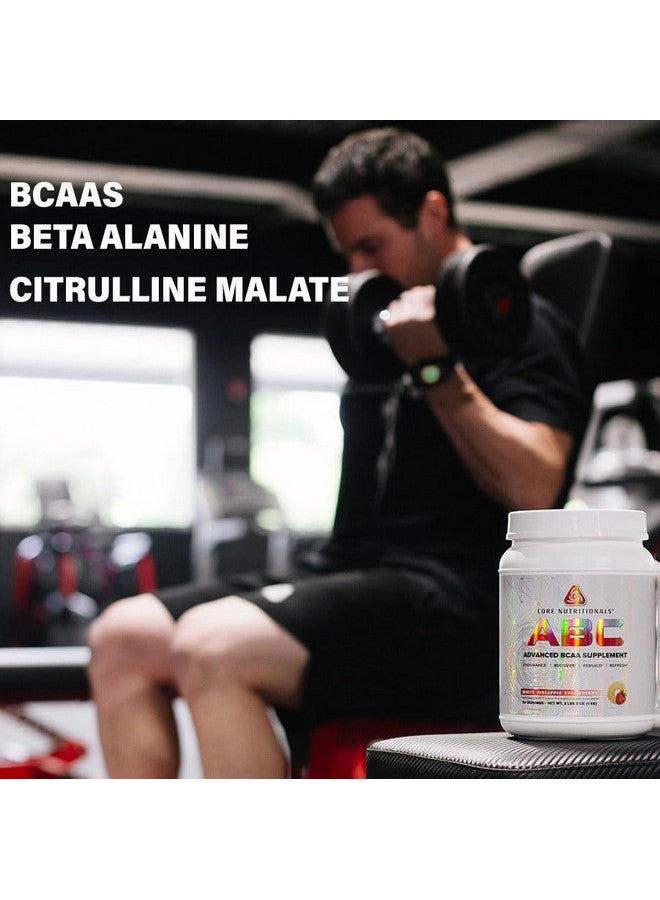 Core Nutritionals مكمل BCAA المتقدم من كور نيوترشنالز بلاتينيوم ABC أثناء التمرين مع 2.5 جرام جلايسين، بيتا ألانين، سترولين ماليت، 20 حصة (ليمون دروب) - Image 2
