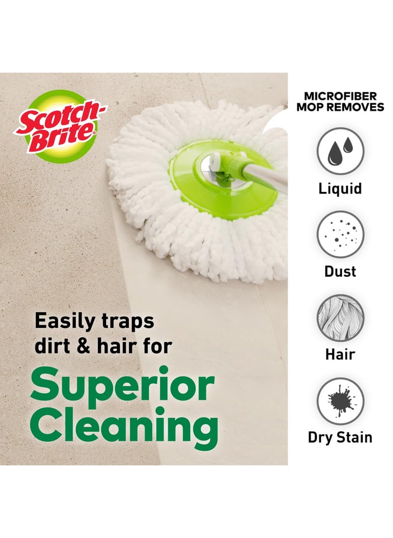 Scotch Brite ScotchBrite Supreme Spin Mop 2N Microfiber Refills  - Image 3