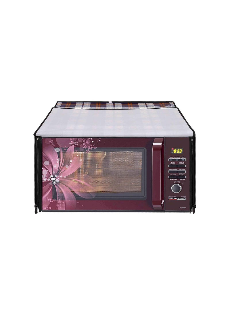 Lithara Lithara Printed Waterproof Microwave Oven Cover for LG 28 Litre Convection Microwave Oven MC2846BCT Cam06 Multicolor  - Image 2