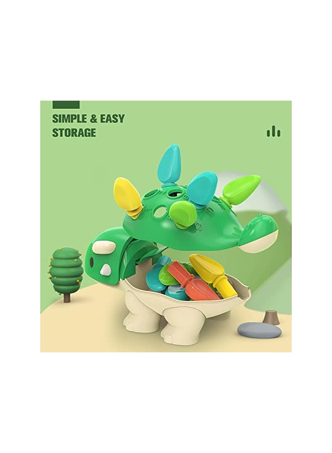 PROMASS Dinosaur Montessori Toy, 6 12 9 18 Months Old Toddler Learning Toy, Development Fine Motor Sensory Toy,  Baby Gifts for 1 2 One Two Year Old Baby Boy Girl - Image 5