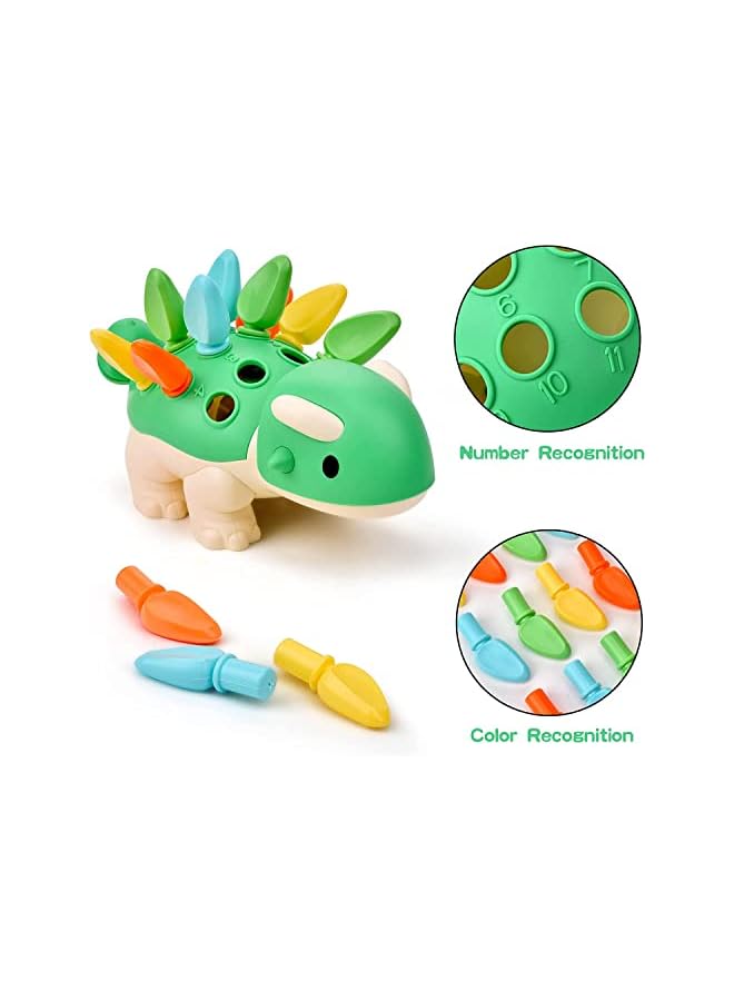 PROMASS Dinosaur Montessori Toy, 6 12 9 18 Months Old Toddler Learning Toy, Development Fine Motor Sensory Toy,  Baby Gifts for 1 2 One Two Year Old Baby Boy Girl - Image 3