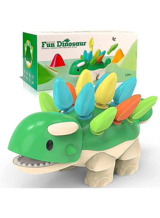 PROMASS Dinosaur Montessori Toy, 6 12 9 18 Months Old Toddler Learning Toy, Development Fine Motor Sensory Toy,  Baby Gifts for 1 2 One Two Year Old Baby Boy Girl - Image 1