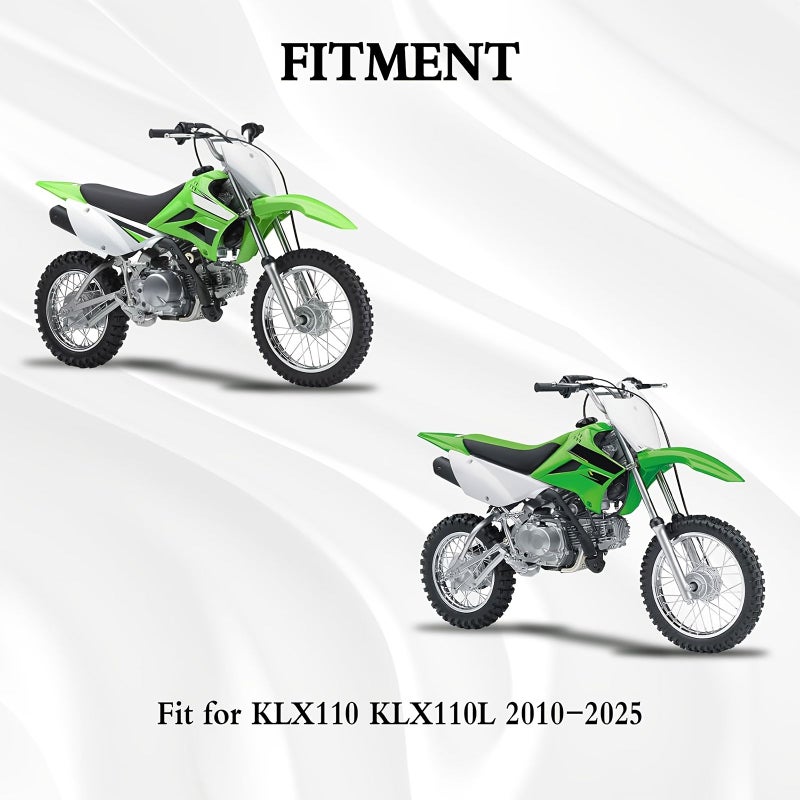 واقي الطين البلاستيكي الأخضر لـ Kawasaki KLX110 KLX110L من 2011 إلى 2025 - Image 5