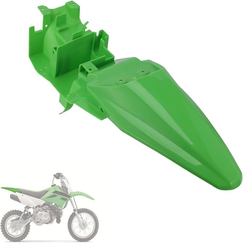 واقي الطين البلاستيكي الأخضر لـ Kawasaki KLX110 KLX110L من 2011 إلى 2025 - Image 1