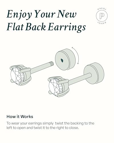 PAVOI 14K Yellow Gold Plated 925 Sterling Silver Posts Mini Stud Flat Back Earrings for Women | Helix Cartilage Piercing Jewelry | Dainty Cubic Zirconia Climber Stud Earring Pair - Image 5