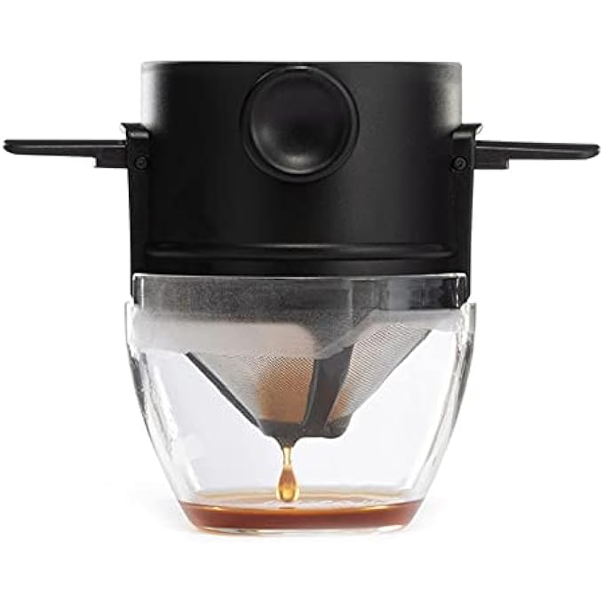 Tiardey Pour Over Coffee Maker Reusable Cone Coffee Dripper Filter Stainless Steel Reusable Coffee Filters Coffee Accessories With Cleaning Brush For Home Office Travel - Image 5