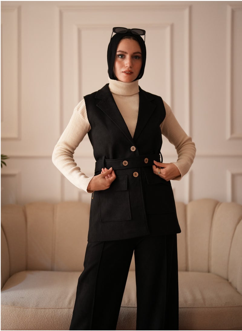 ماركة غير محددة سوت شمواه مبطن - استايل واسع وأنيق بألوان متعددة  - Image 1