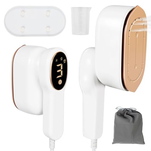 IDACYRIA Smart Travel Steamer for Clothes, 1200W Handheld mini travel Steam All-in-One Portable Steamer Iron with LCD Display, 3 Steam Modes & 5s Fast Heat-up, Garment Steamer for Travel, Home, and Office - Image 1