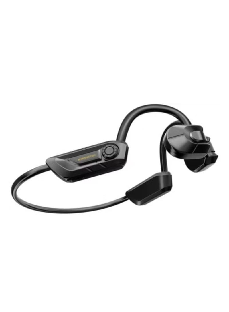 Monster Open Ear BC200 Bone Conduction Headphones, Build-in Microphone, Type-C Charging Port, Up to 8 Hours Battery Life - Black - Image 2