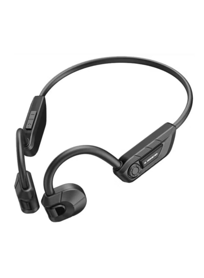 Monster Open Ear BC200 Bone Conduction Headphones, Build-in Microphone, Type-C Charging Port, Up to 8 Hours Battery Life - Black - Image 1
