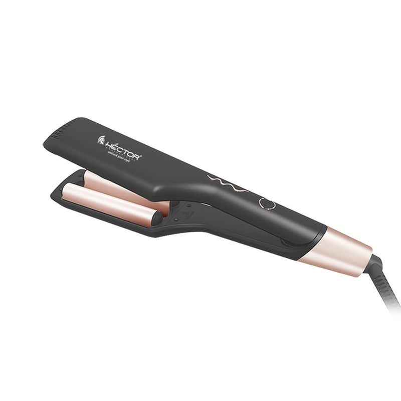 Hector Professional Hair Waver – Dual Barrel Ceramic Hair Styler for Deep Waves – Fast Heating, Frizz-Free, Lightweight & Ergonomic – Suitable for All Hair Types - Image 1