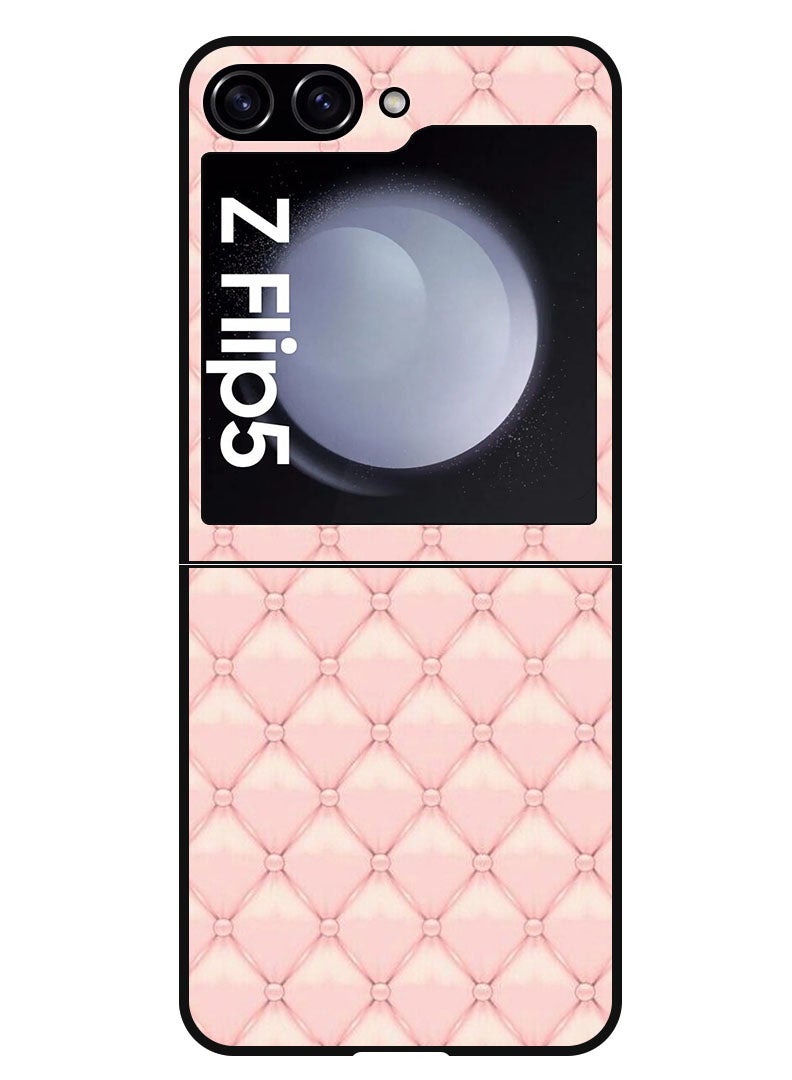 Theodor Protective Case Anti Scratch Shock Proof Bumper Cover For Samsung Galaxy Z Flip 5 Pink Tuffed - Image 1